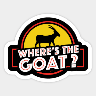 Where's the Goat? Jurassic Park Sticker